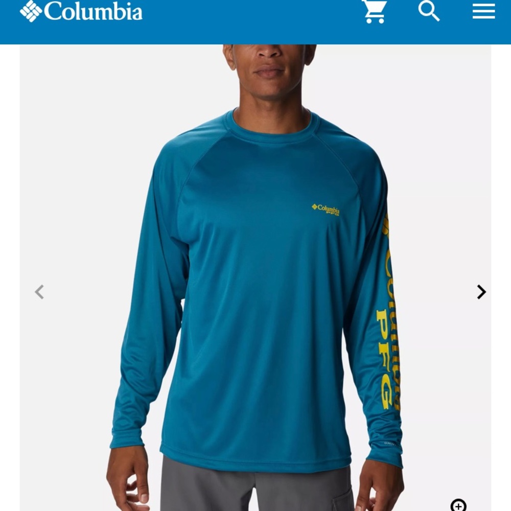 Men’s Columbia UV shirt